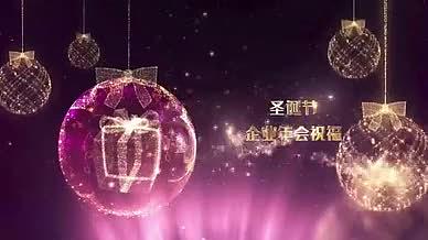 金色粒子大气唯美浪漫圣诞愿望AE模板视频的预览图